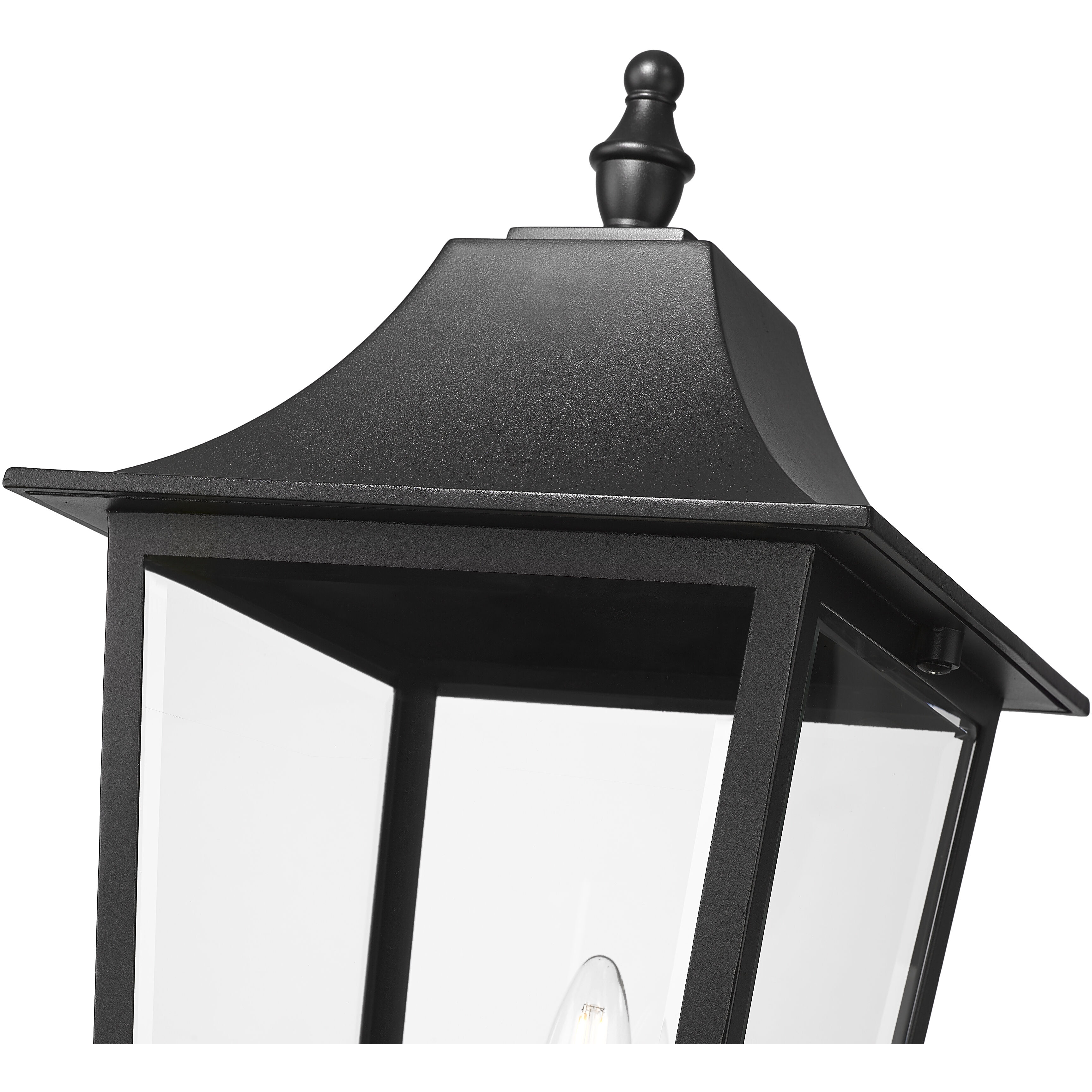 Gannon 3 Light 120.75 inch Black Outdoor Post Mounted Fixture in G9
