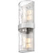 Meridian 2 Light 6 inch Brushed Nickel Wall Sconce Wall Light