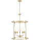 Katerina 5 Light 20 inch Rubbed Brass Chandelier Ceiling Light