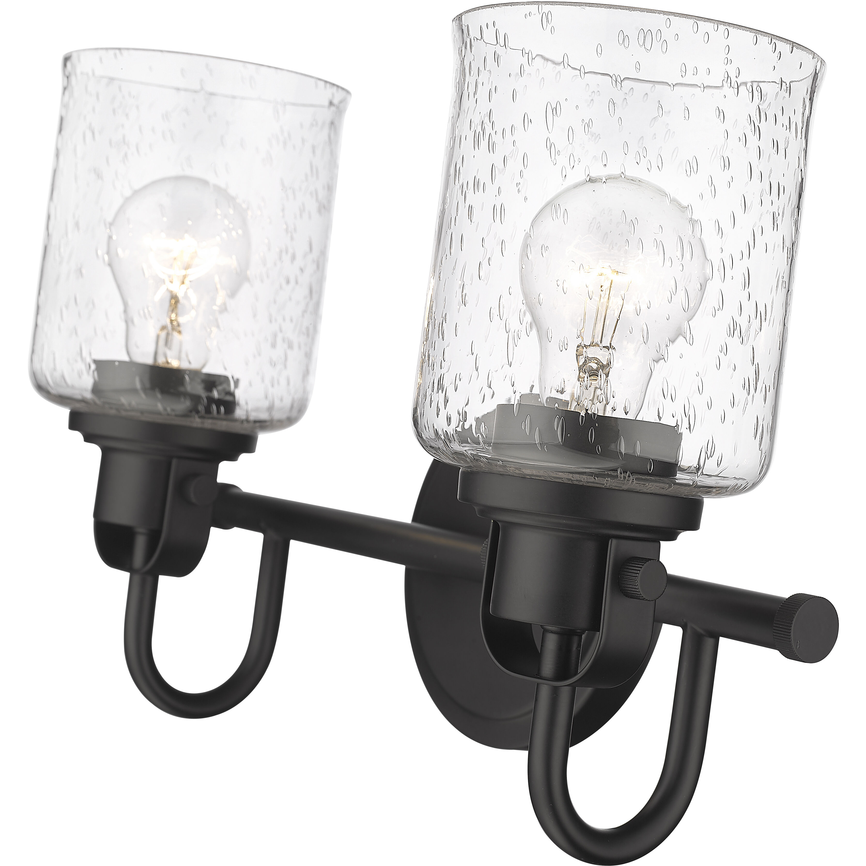 Kinsley 2 Light 14.5 inch Matte Black Bath Vanity Wall Light