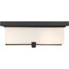 Sana 4 Light 12 inch Black Outdoor Flush Mount