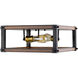 Kirkland 3 Light 16.25 inch Rustic Mahogany Flush Mount Ceiling Light