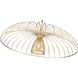 Valencia 1 Light 35 inch Modern Gold Pendant Ceiling Light