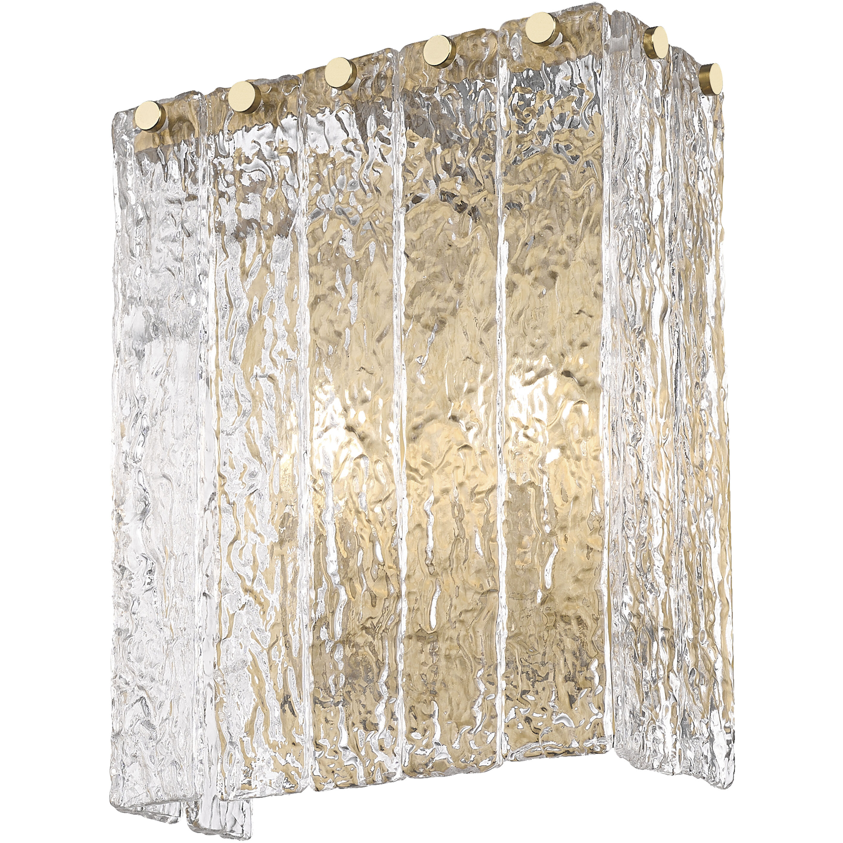 Glacier Wall Sconce Wall Light in Modern Gold