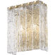Glacier Wall Sconce Wall Light in Modern Gold