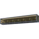 Infinity 7 Light 44 inch Misty Charcoal Vanity Wall Light