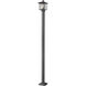 Aspen 1 Light 109.27 inch Black Outdoor Post Mounted Fixture
