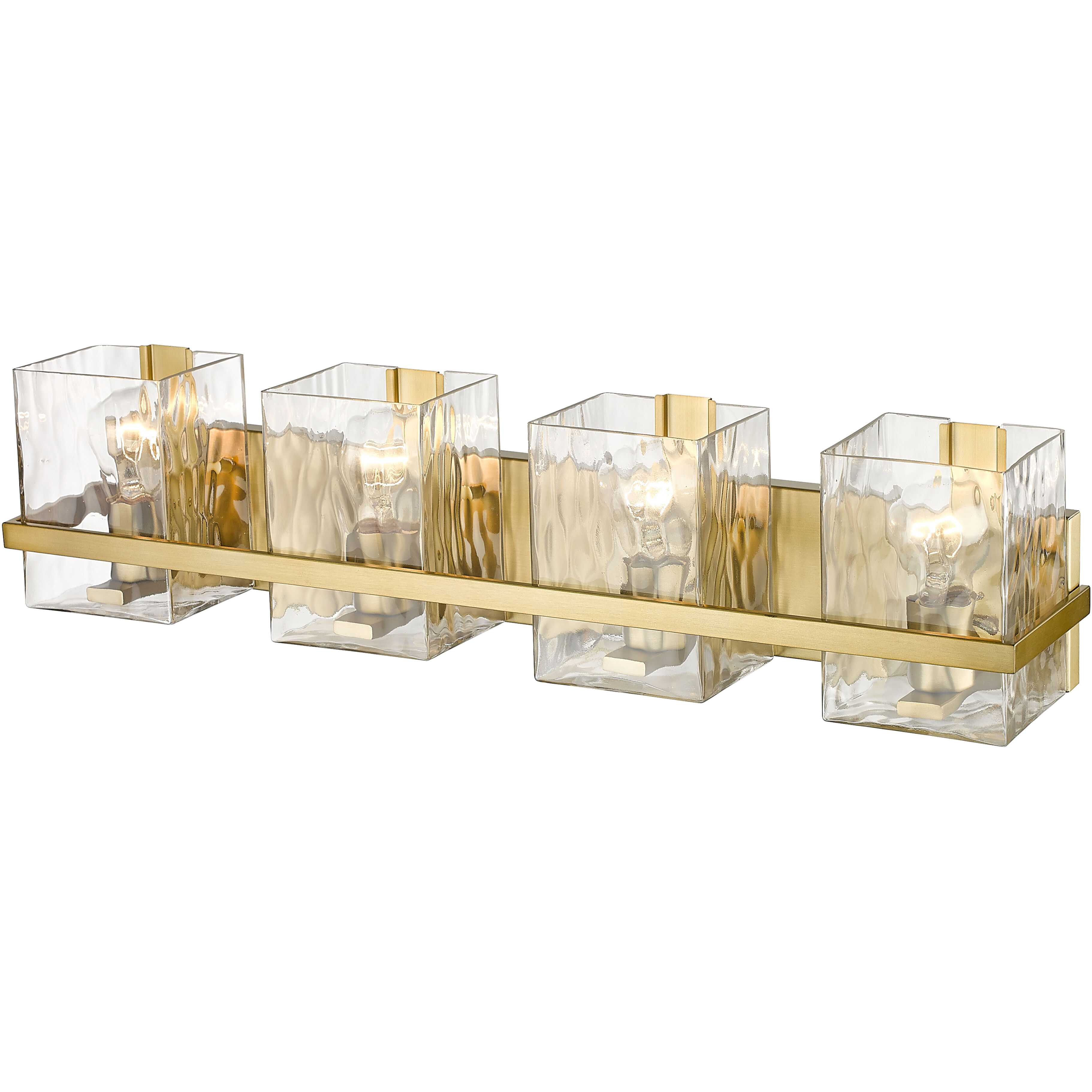 Bennington 4 Light 29.25 inch Modern Gold Vanity Wall Light