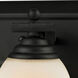 Lagoon 2 Light 18 inch Matte Black Vanity Wall Light