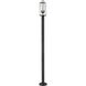 Sana 2 Light 94 inch Black Outdoor Post Mounted Fixture