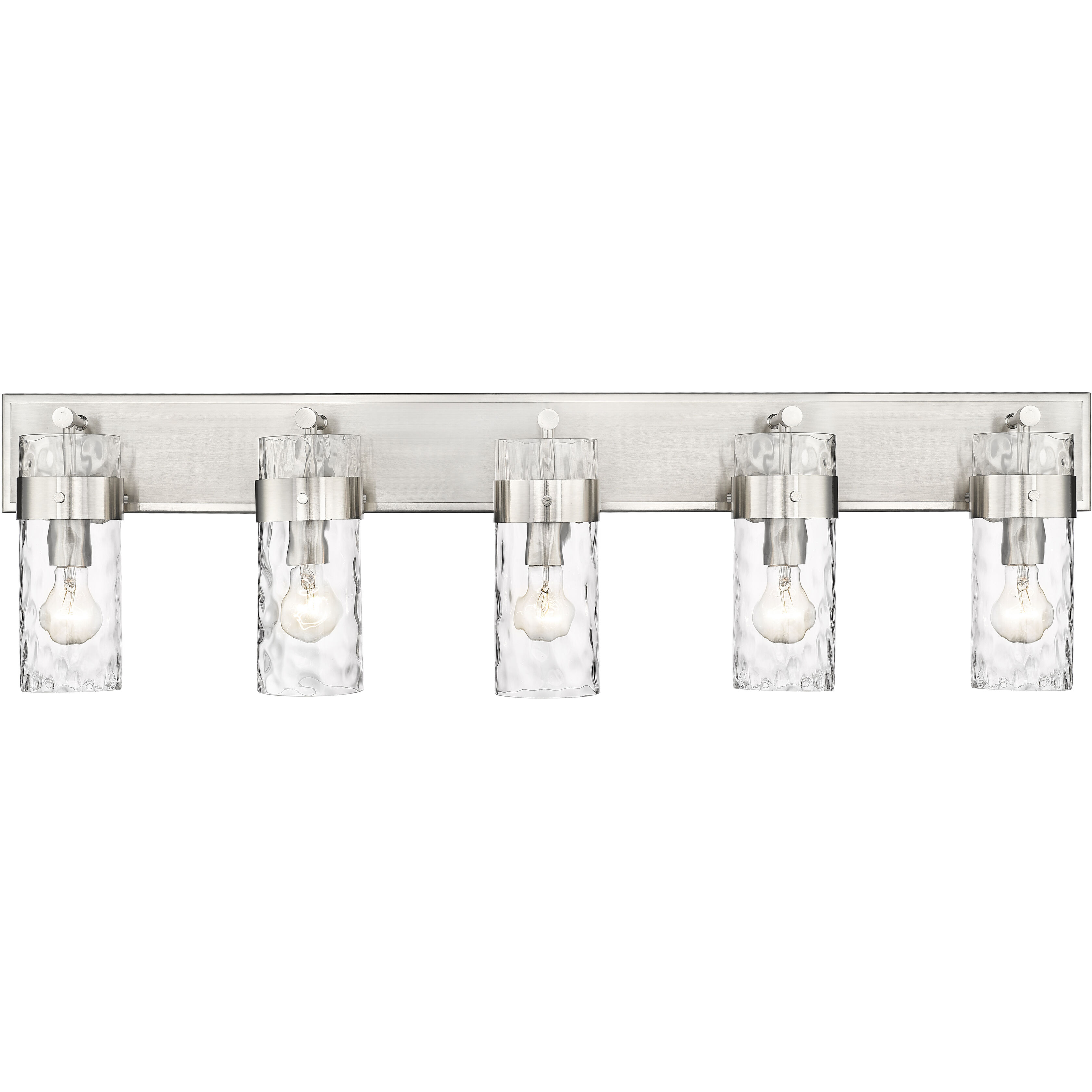 Fontaine 5 Light 44 inch Brushed Nickel Vanity Wall Light
