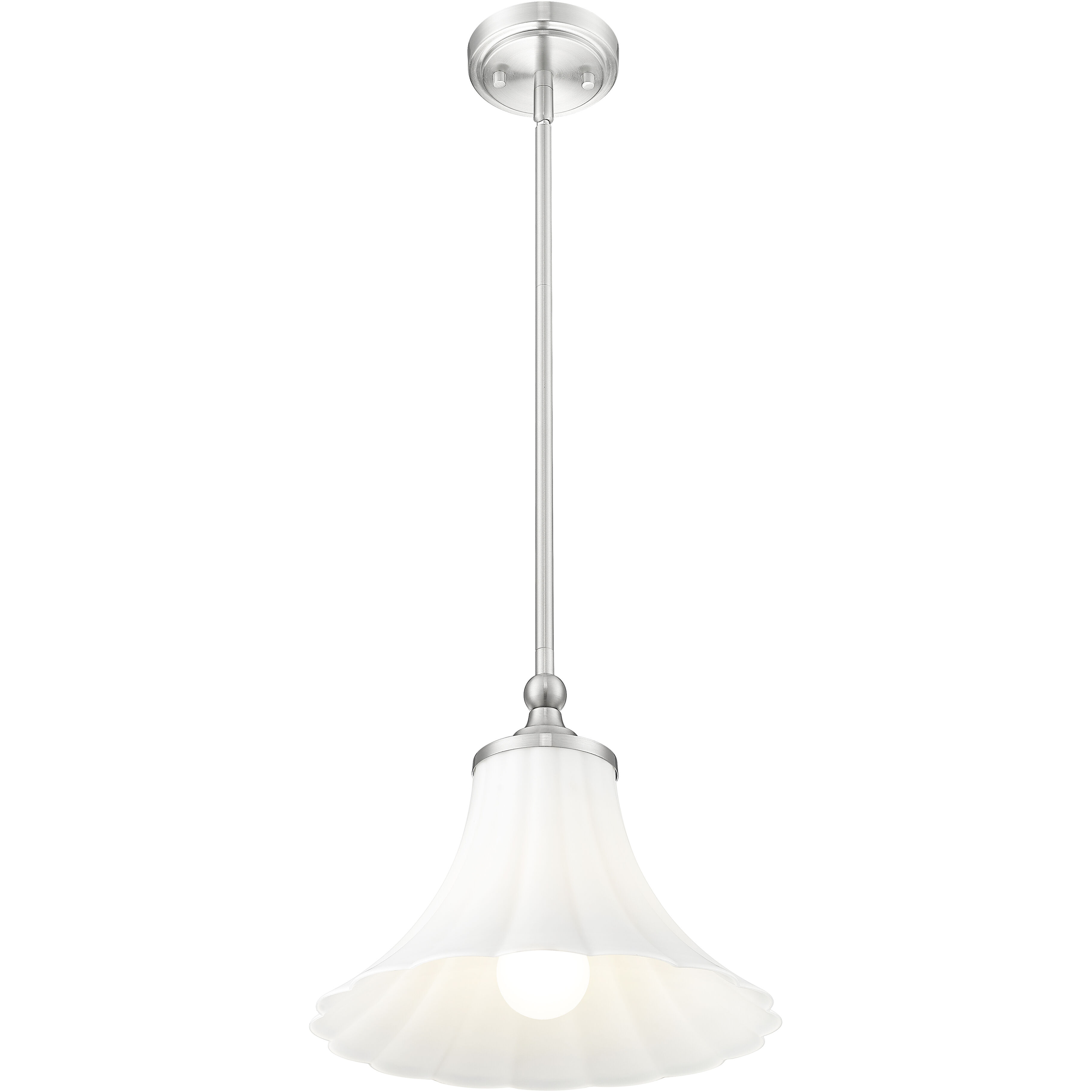 Fleur Pendant Ceiling Light in Brushed Nickel