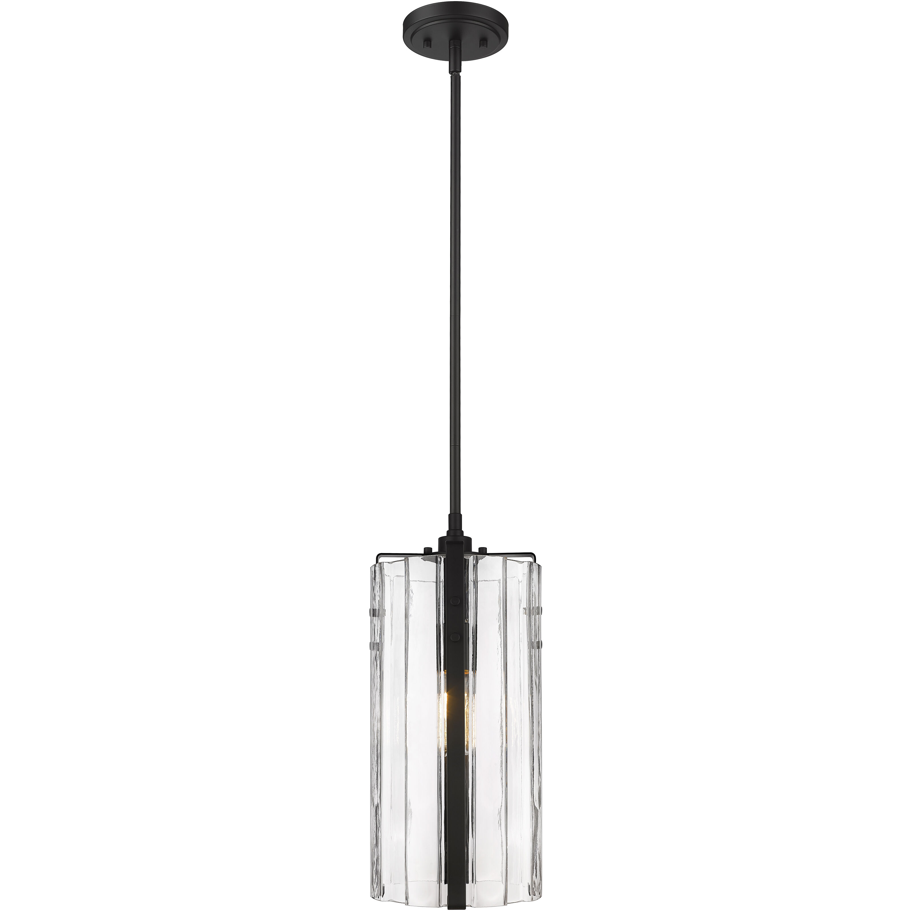 Alverton 1 Light 8 inch Matte Black Pendant Ceiling Light