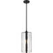 Alverton 1 Light 8 inch Matte Black Pendant Ceiling Light