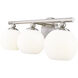 Neoma 3 Light 21.75 inch Brushed Nickel Vanity Wall Light