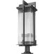 Fortis 3 Light 35.75 inch Sand Black Outdoor Pier Mounted Fixture