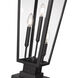 Gannon 3 Light 27.75 inch Black Outdoor Pier Mounted Fixture in G9