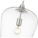 Joliet 1 Light 12 inch Brushed Nickel Pendant Ceiling Light