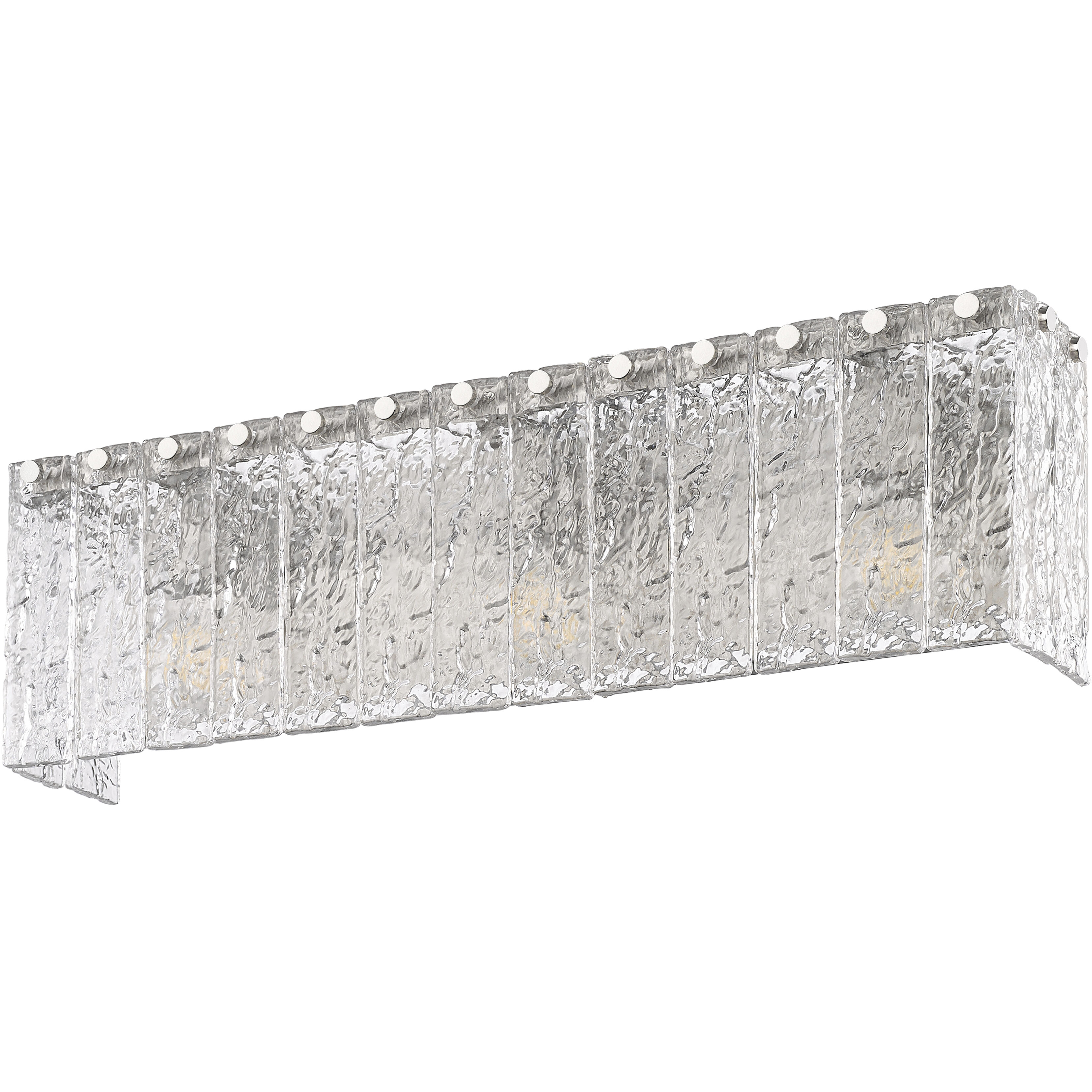 Glacier 3 Light 24 inch Brushed Nickel Vanity Wall Light