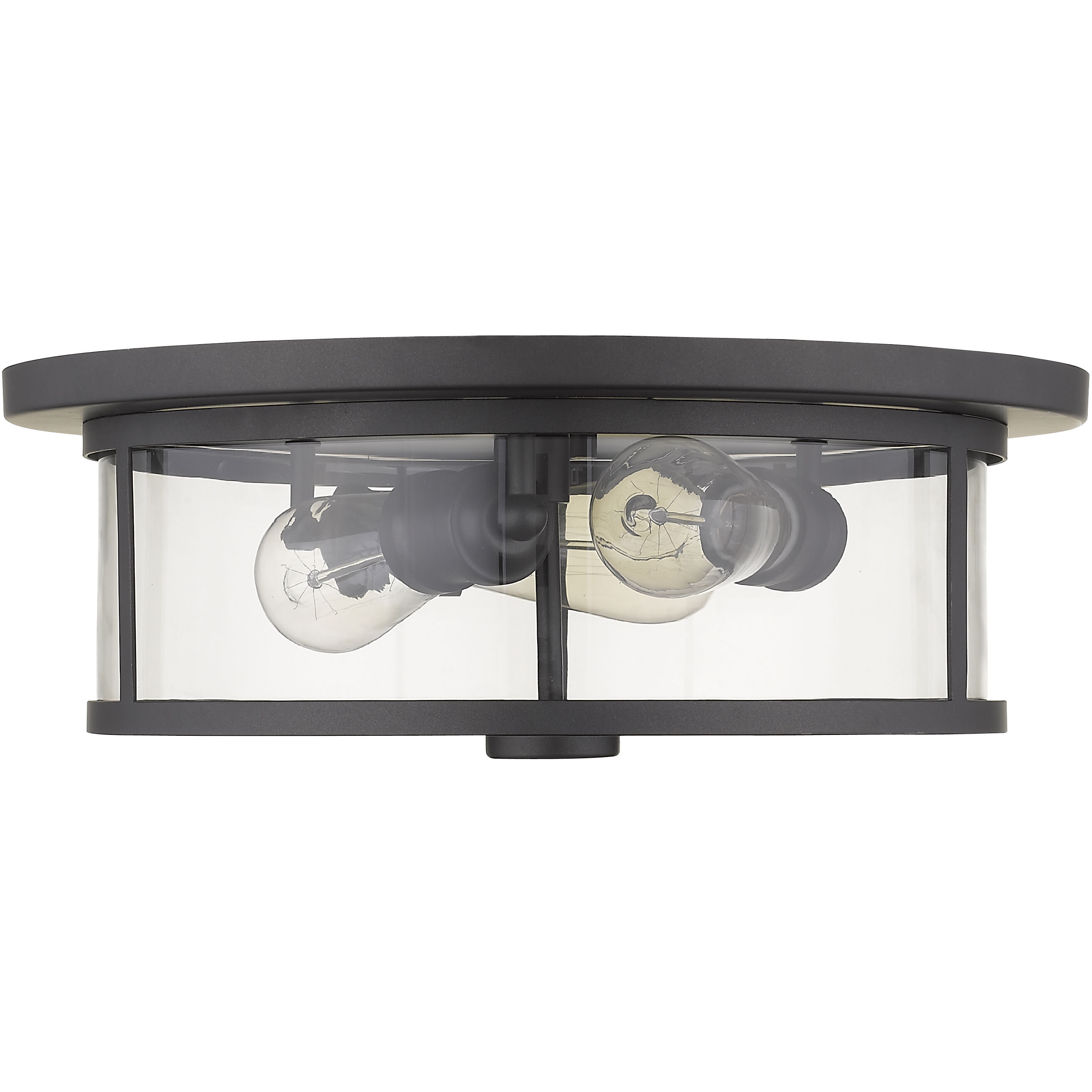 Savannah 3 Light 15.75 inch Bronze Flush Mount Ceiling Light