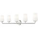 Montford 5 Light 40 inch Brushed Nickel Bath Vanity Light Wall Light