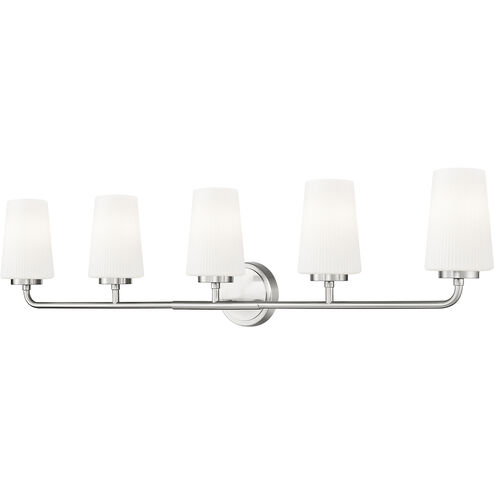Montford 5 Light 40 inch Brushed Nickel Bath Vanity Light Wall Light