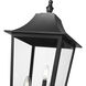 Gannon 3 Light 149.5 inch Black Outdoor Post Mounted Fixture in G9