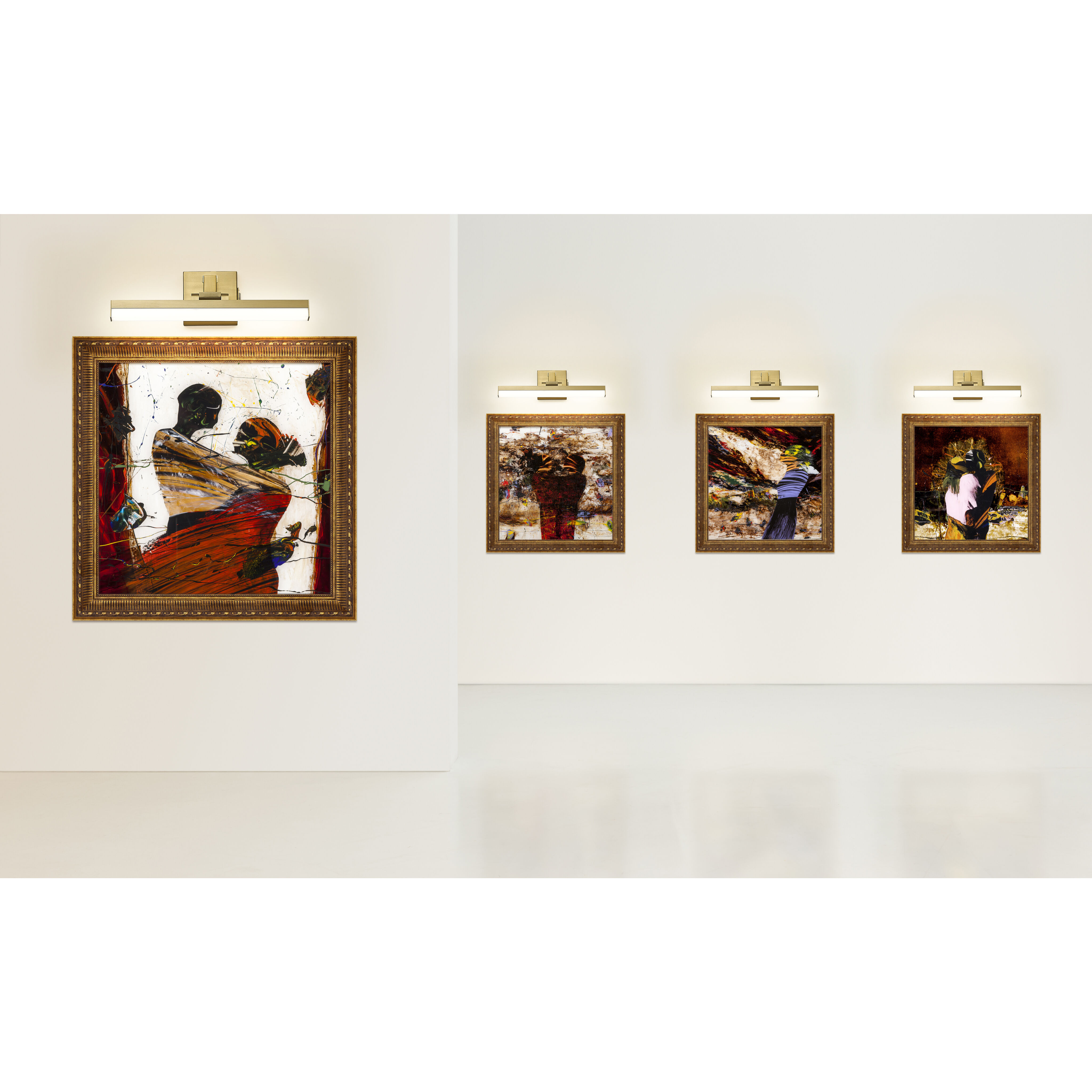 Liam LED 18 inch Modern Gold Vanity Wall Light