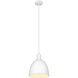 Sawyer 1 Light 8.25 inch Satin White Pendant Ceiling Light