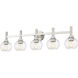 Sutton 5 Light 39.5 inch Brushed Nickel Vanity Wall Light