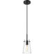 Kira 1 Light 5 inch Matte Black Pendant Ceiling Light