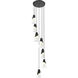 Aimie 7 Light 18 inch Matte Black Chandelier Ceiling Light