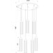 Beau 7 Light 18 inch Matte Black Chandelier Ceiling Light