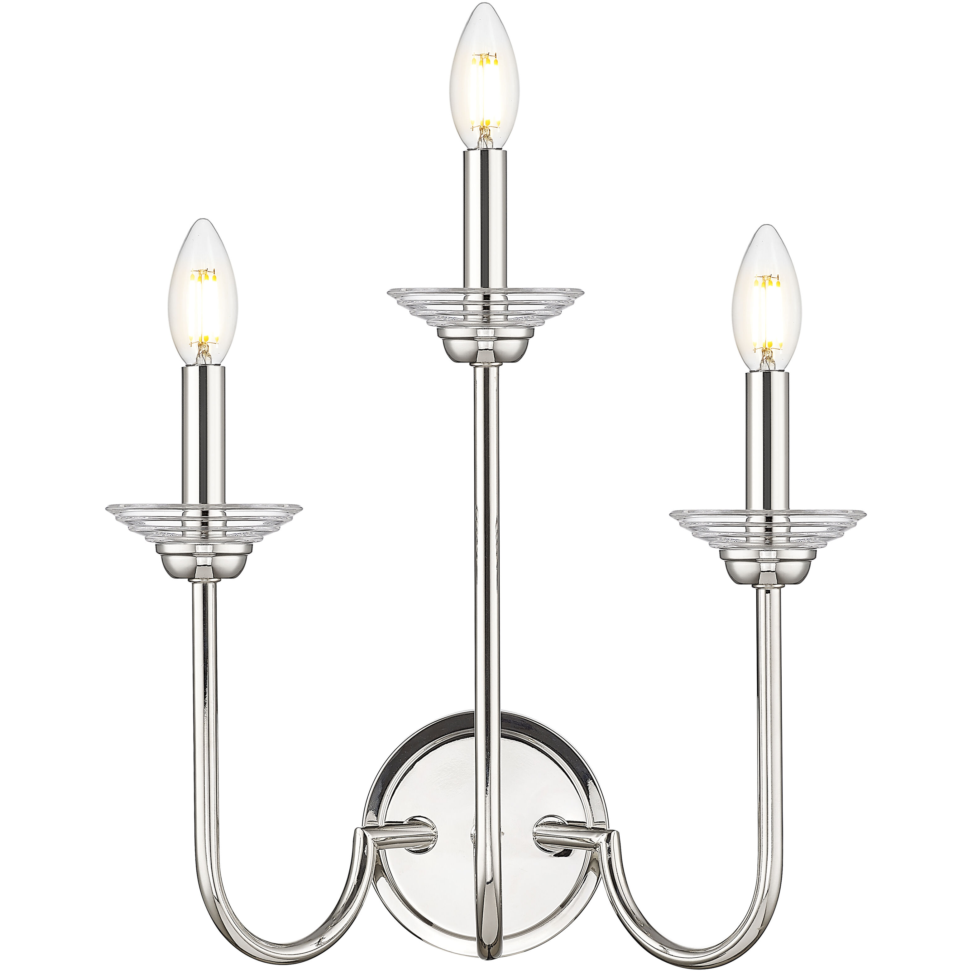 Allistair Wall Sconce Wall Light in Polished Nickel