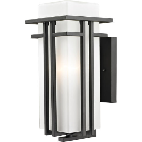 Abbey 1 Light 14.63 inch Outdoor Rubbed Bronze Outdoor Wall Light
