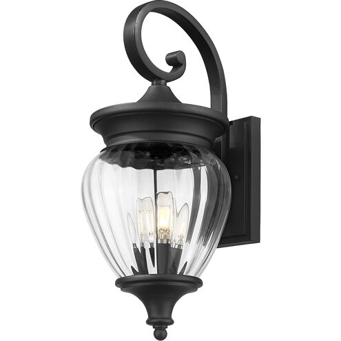 Davina Outdoor Wall Light in Black, G9
