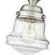 Vaughn 1 Light 6 inch Brushed Nickel Flush Mount Ceiling Light