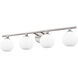 Neoma 4 Light 30 inch Brushed Nickel Vanity Wall Light