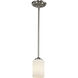 Cardinal 1 Light 5 inch Brushed Nickel Pendant Ceiling Light