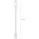 Dunbroch 1 Light 121.75 inch Black Outdoor Post Mounted Fixture