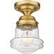 Vaughn 1 Light 6 inch Heritage Brass Flush Mount Ceiling Light