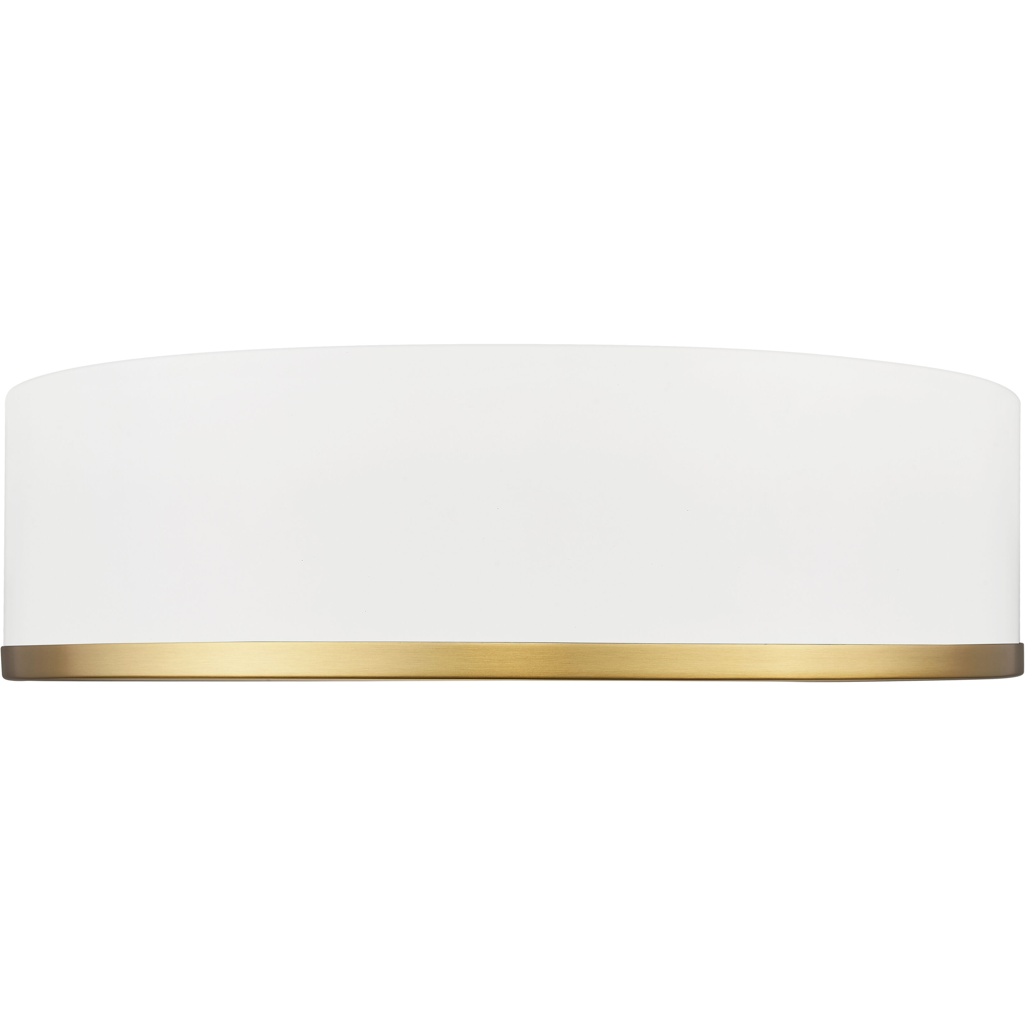 Bradley LED 16 inch Matte White and Modern Gold Flush Mount Ceiling Light