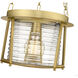 Cape Harbor 1 Light 13 inch Rubbed Brass Pendant Ceiling Light