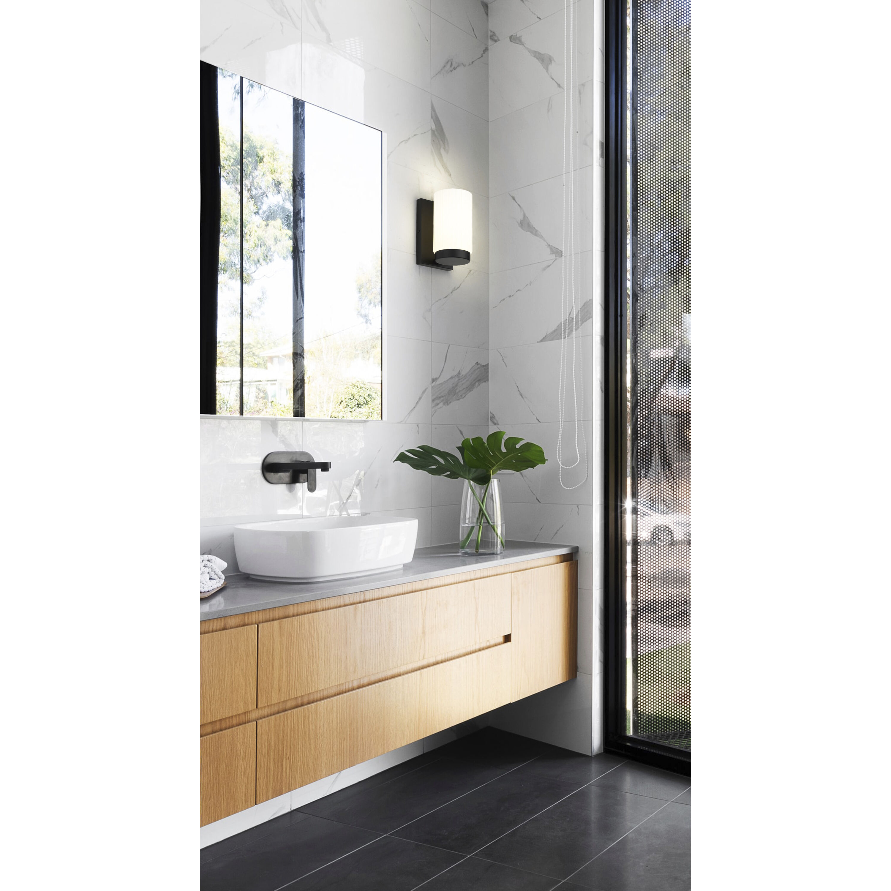 Burk 1 Light 4.25 inch Matte Black Wall Sconce Wall Light