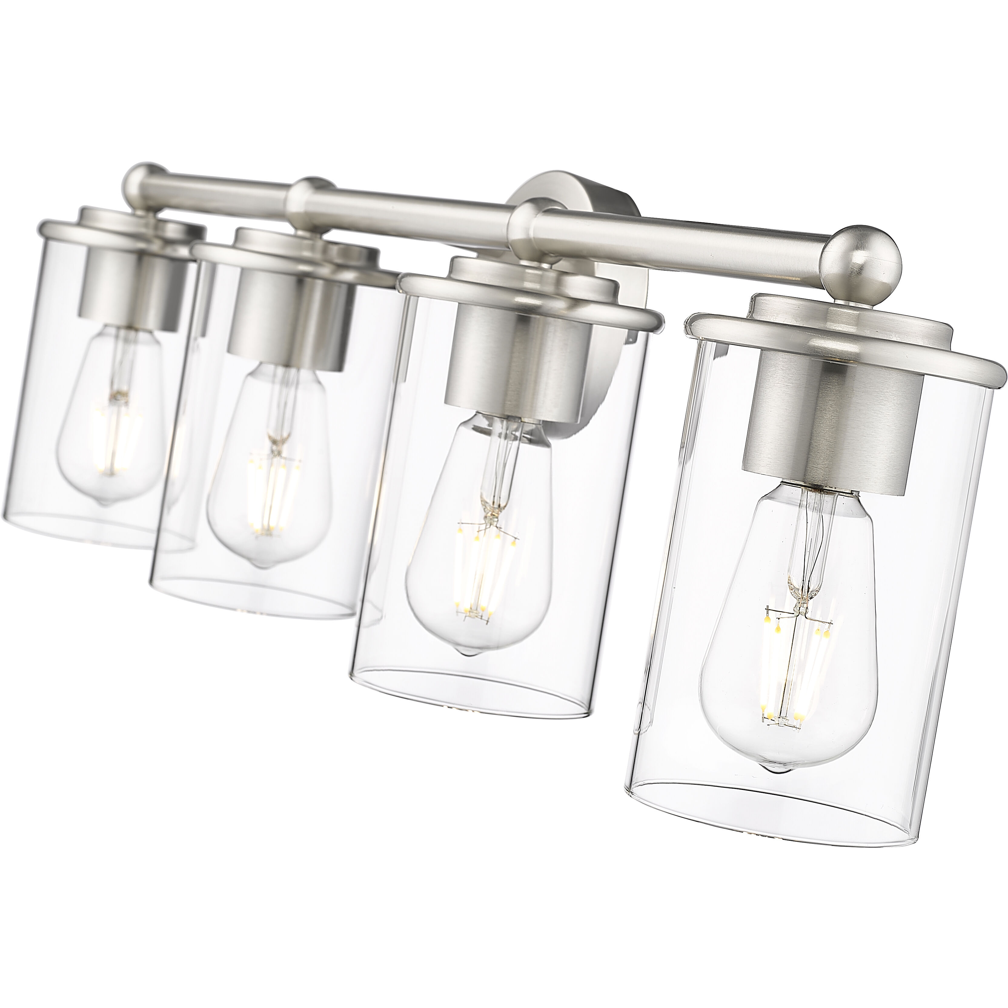 Thayer 4 Light 30.75 inch Brushed Nickel Vanity Wall Light