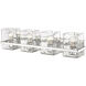 Bennington 4 Light 29.25 inch Chrome Vanity Wall Light