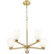 Naya 5 Light 25.25 inch Modern Gold Chandelier Ceiling Light
