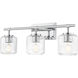 Landon 3 Light 24 inch Chrome Vanity Wall Light