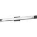 Chase LED 43 inch Matte Black Bath Vanity Light Wall Light