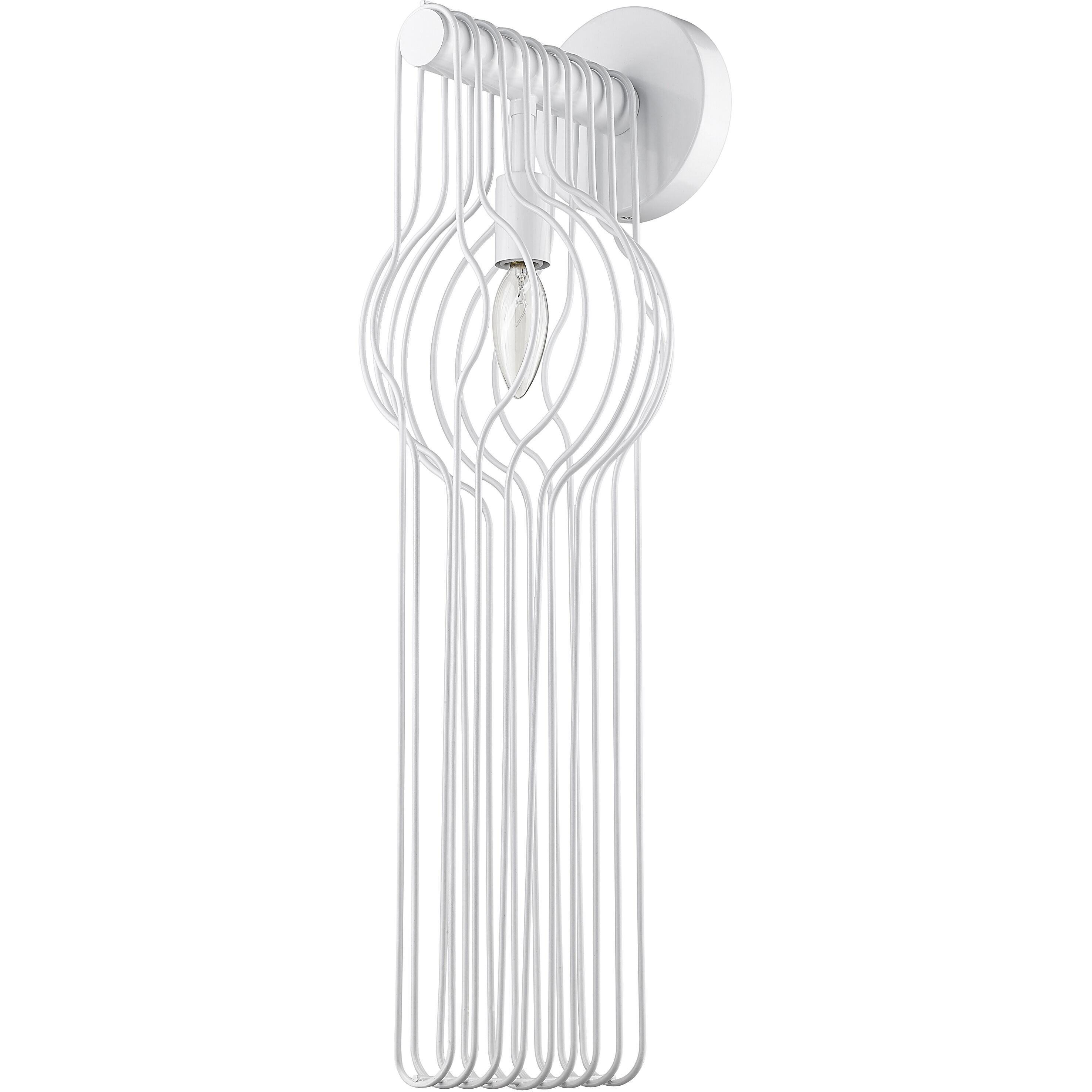 Contour 1 Light 7.75 inch White Wall Sconce Wall Light